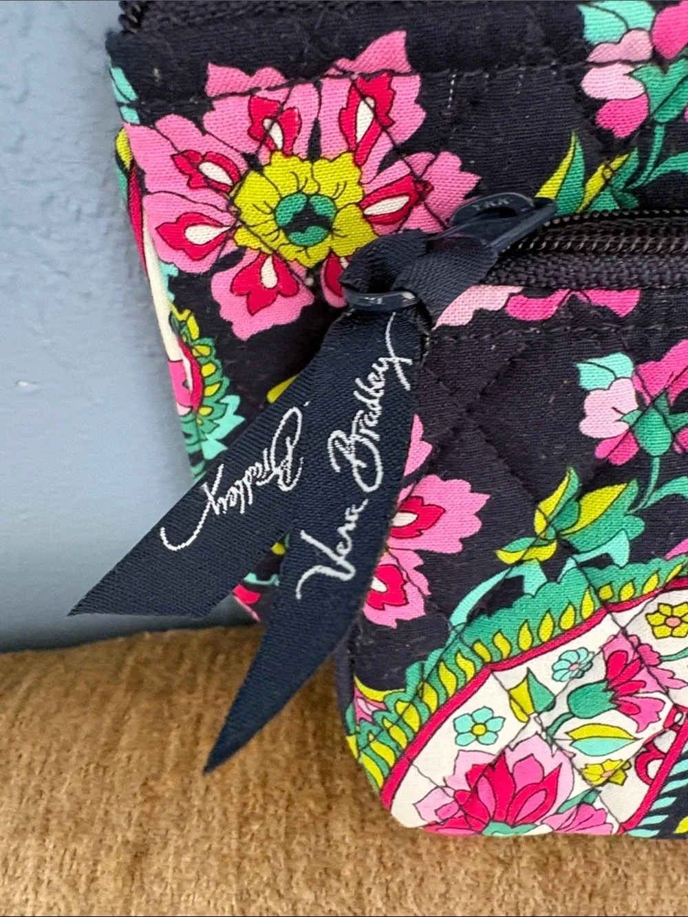 Vera Bradley Retired Petal Paisley Zip Pouches - Set of 2